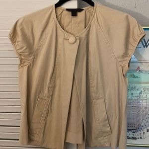 Express Design Studio pleated short sleeve jacket size M